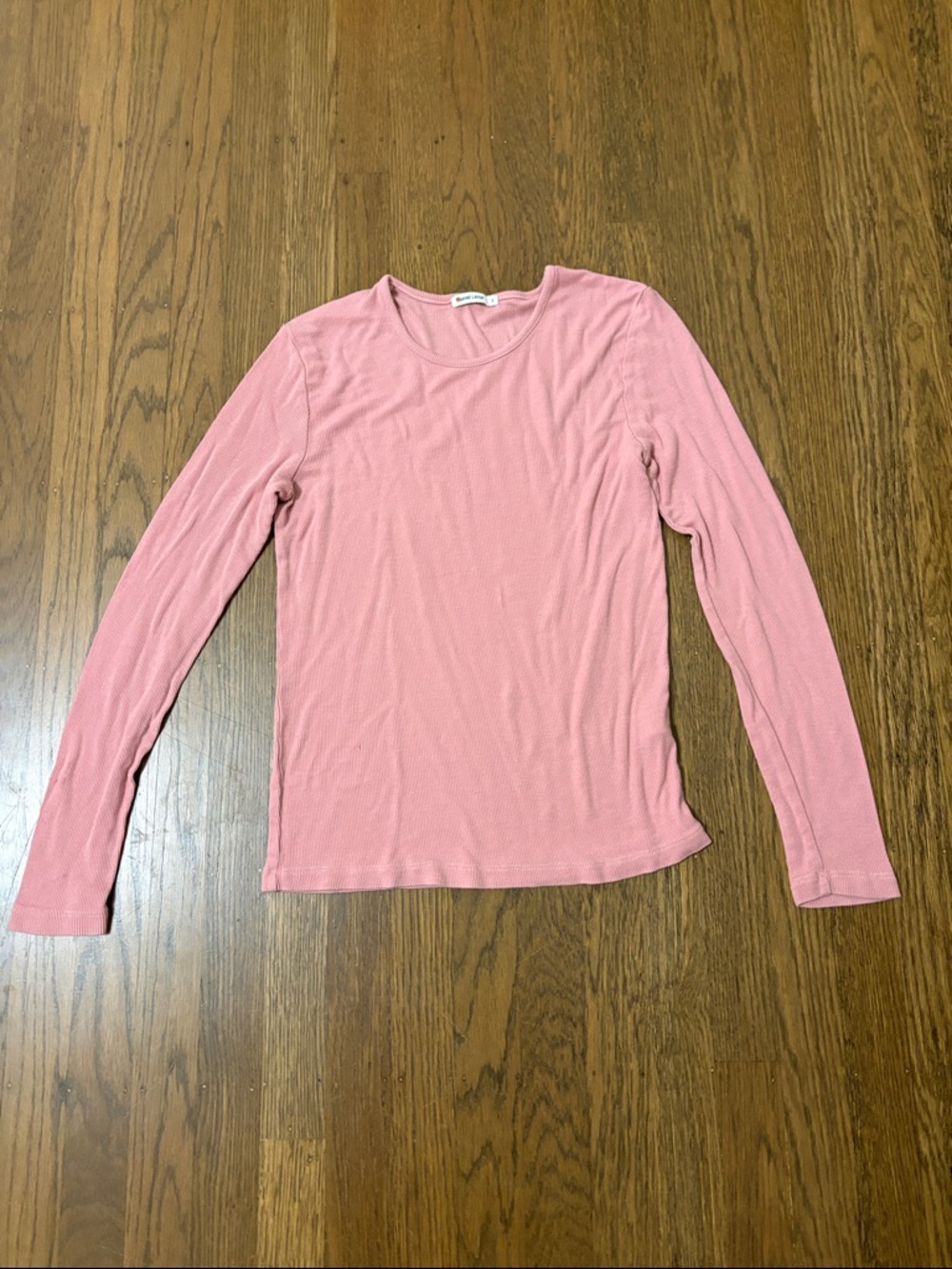 Marine layer Women’s Long-Sleeve Crewneck Top - Pink size S